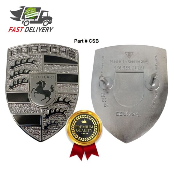 Porsche Hood Emblem Insignia Badge For 987 986 993 997 991 981 781 996 CSB - Picture 1 of 6